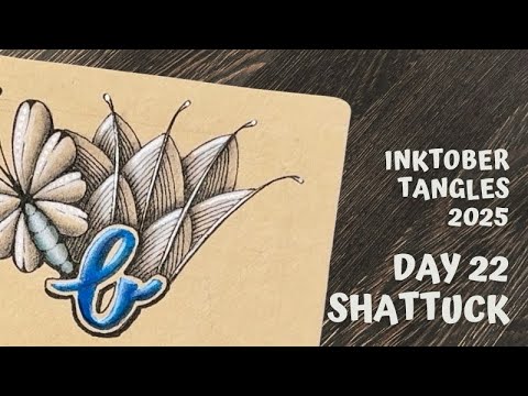 Видео: Inktober Tangles 2025 - День 22 - Шаттак
