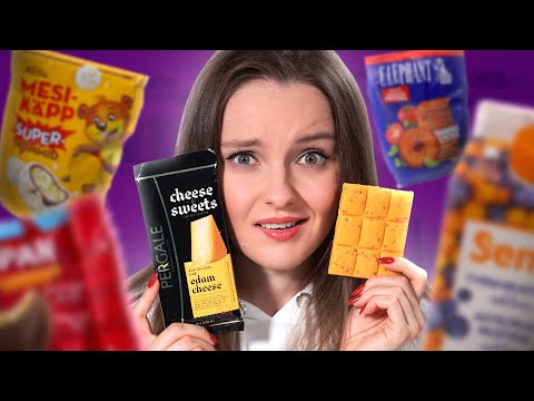Видео: СЫРНЫЙ шоколад, МАКАРОНЫ В ШОКОЛАДЕ, шарики с ЗОЛОТОМ в посылке из Эстонии