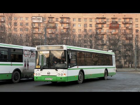 Видео: Автобус 16 "Звёздная ул.-ст.м."Парк Победы"