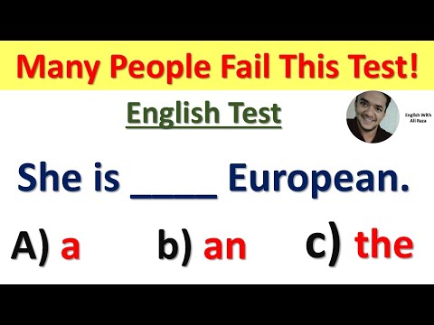 Видео: 🎯 Тест на знание грамматики американского английского языка | Сможете ли вы пройти этот тест по г...