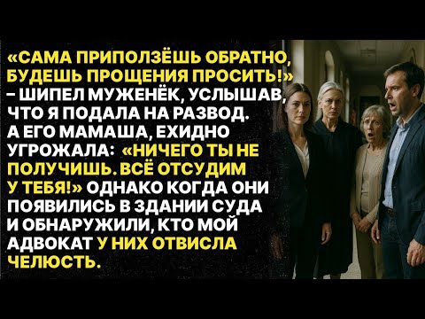 Видео: Муженёк с его мамашей угрожали мне из-за того что я подала на развод