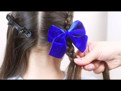 Видео: Три простые прически для школы /  #прически для девочки в школу / #прическа на длинные волосы