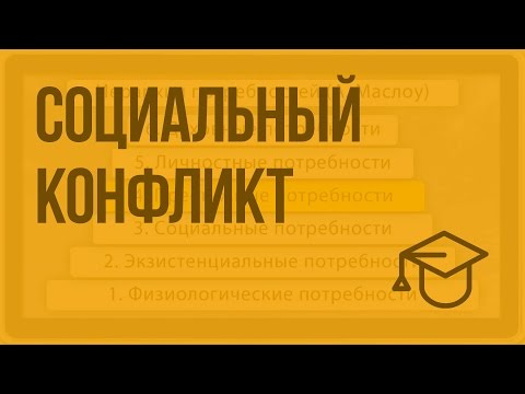 Видео: Социальный конфликт. Видеоурок по обществознанию 11 класс