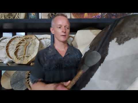 Видео: Как выбрать шаманский бубен. Примеры звучания бубнов 40,50,60 см с ворсом и без.