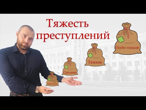 Видео: Категории преступлений. Статья 15 УК РФ.