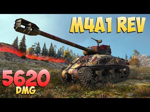 Видео: M4A1 Rev - 8 Kills 5.6K DMG - Старая колесница! - Мир Танков