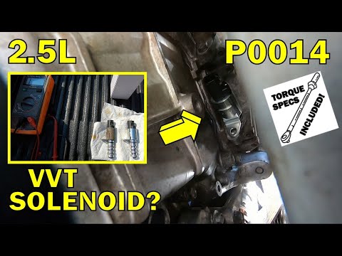Видео: Диагностика и устранение ошибки P0014 для Nissan Altima 2.5L 2013-2018 гг. [2.5L QR25DE]