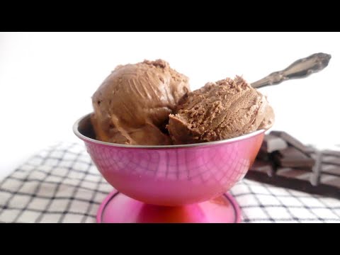 Видео: Домашнее шоколадное мороженое без сгущенки , без перемешивания за 5 минут! Только сливки и шоколад!