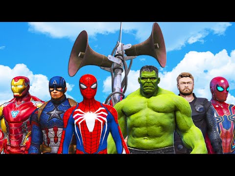 Видео: все супергерои marvel против головы сирены