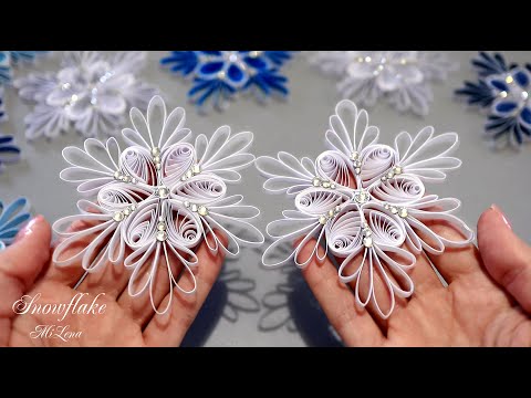 Видео: АЖУРНАЯ СНЕЖИНКА ИЗ БУМАГИ ❄️ LACEY PAPER SNOWFLAKE ❄️