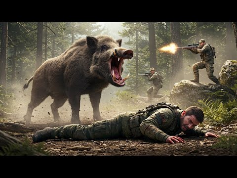 Видео: ОХОТНИКИ В ОПАСНОСТИ! - Охотники больше не смогут остановить гигантских кабанов!