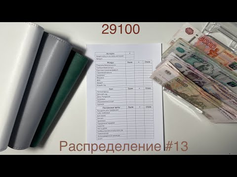 Видео: #13 Распределение бюджета по конвертам. Апрель. Аванс мужа.