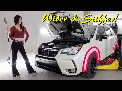 Видео: Добавляем ширину чистым способом! // Переделка Subaru Forester STi tS