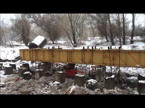 Видео: Промспецбуд г Кременчуг. Статические испытания грунтов сваями