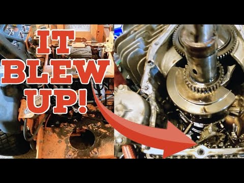 Видео: Сгорел двигатель Kawasaki V-Twin! Можно ли его починить?!