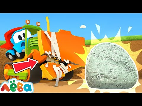 Видео: ПРЕМЬЕРА 👨‍🔧 СВАРОЧНАЯ МАШИНА спасает бульдозер! Мультики для детей Грузовичок Лёва про машинки