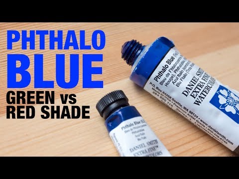 Видео: Фтало-сине-зеленый оттенок против красного оттенка