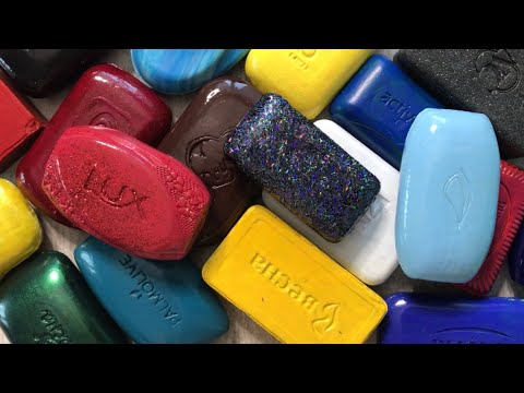 Видео: The soap is colored by YOU❤️Мыло покрашенное ВАМИ/Dry soap cutting/asmr relax video # 329