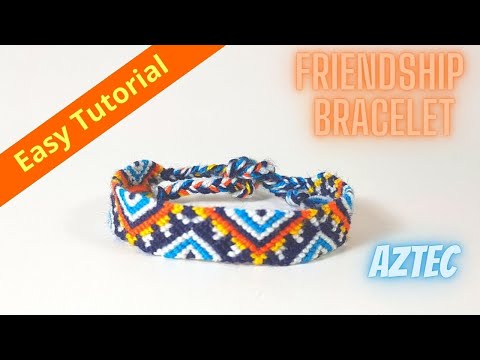 Видео: Браслет дружбы - зигзаг ацтеков - легкое руководство для начинающих