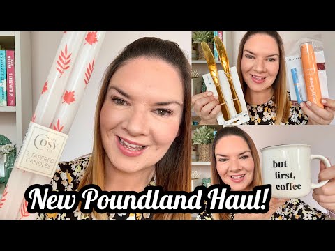 Видео: Poundland Haul | Poundland | Скидки Poundland | Осень в Poundland | Кейт МакКейб