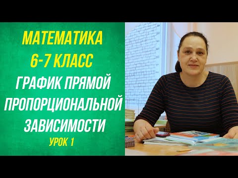 Видео: График прямой пропорциональной зависимости . 6 -7 класс