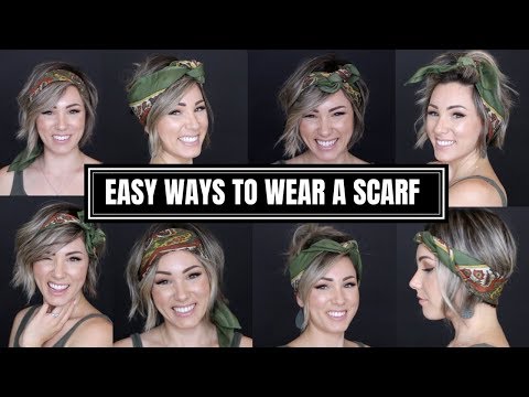Видео: ПРОСТЫЕ СПОСОБЫ ЗАВЕСТИ ШАРФ || короткие волосы