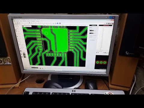 Видео: Фрезеровка печатной платы. Milling of the PCB.