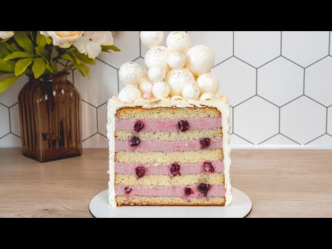 Видео: Торт "САКУРА"🌸 за 800 ₽💰 НЕЖНЫЙ вишневый🍒 Я-ТОРТодел❤️