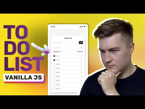 Видео: To Do List на чистом JavaScript — без фреймворков и библиотек