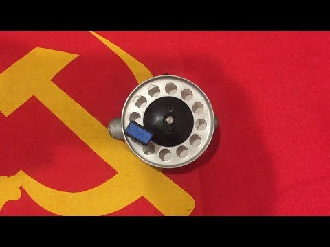 Видео: Советская, рыболовная катушка Сайвер, для отвесного блеснения и поплавочной удочки, завод Контакт.