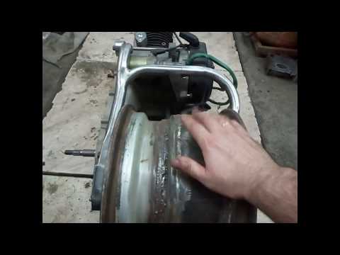 Видео: Усиленная косынка двигателя 157qmj для установки широкого колеса