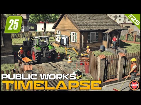 Видео: 🚧 Укладка под слоем грунта и гравия на подъездной дороге ⭐ FS25 Zielonka Roleplay Общественные ра...