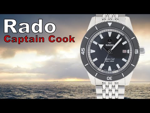 Видео: Перезапуск легенды Rado Captain Cook R32105103