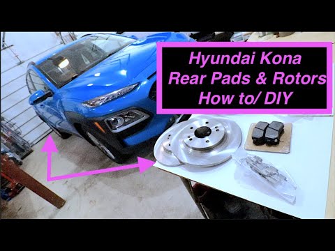 Видео: Как заменить задние тормоза | Hyundai Kona 2018