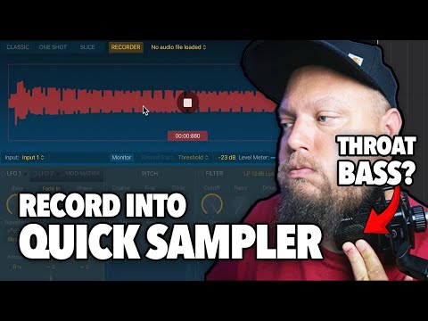 Видео: Записывайте прямо в QUICK SAMPLER и создавайте собственные инструменты! (LOGIC PRO)
