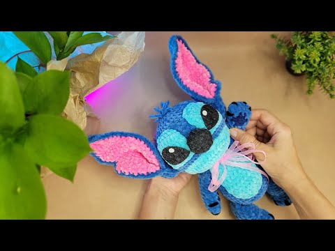 Видео: МК Стич крючком |  Crochet tutorial Stitch ❤️ #амигуруми #crochet