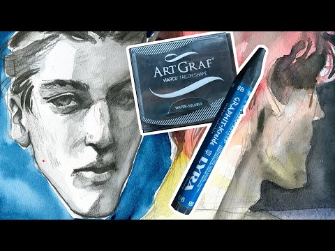 Видео: Что такое водорастворимый графит? Время для скетчбука ♥