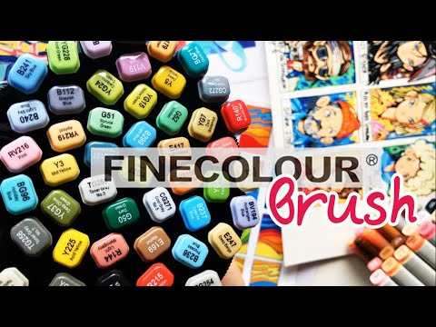 Видео: FINECOLOUR brush | Обзор маркеров | Сравнение с COPIC, TOUCH и PROMARKER