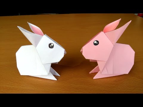 Видео: Как сделать бумажный кролик? Легкий и быстрый кролик оригами