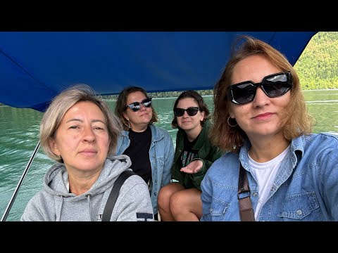 Видео: В Абхазии⛰️ День 2ой, на моторной лодке по озеру Рица🛶