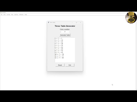 Видео: Как создать таблицу умножения на множество с помощью цикла for в Python