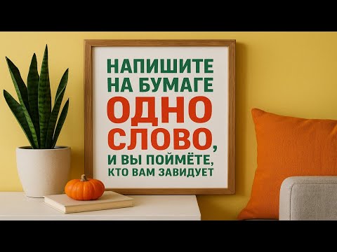 Видео: Напишите одно слово и узнайте, кто вам завидует: древний ритуал, который раскрывает правду о людях