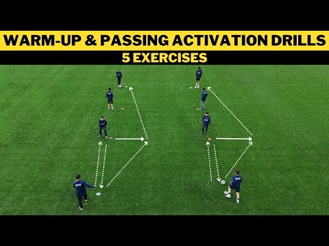 Видео: Разминка и упражнения на активацию передач | 5 упражнений | Футбол | U13 U14 U15 U16