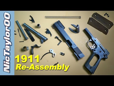 Видео: Сборка 1911 года (как собрать обратно)