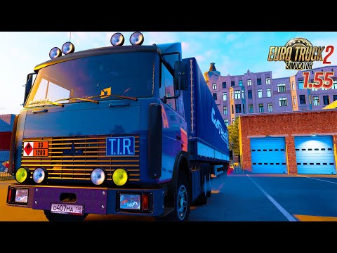 Видео: Орёл – Тула | Сахар (22 т) | Euro Truck Simulator 2 (1.55)