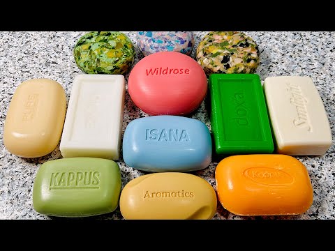 Видео: Soap cutting on the table *74 🌺 ASMR soap * Резка мыла на столе