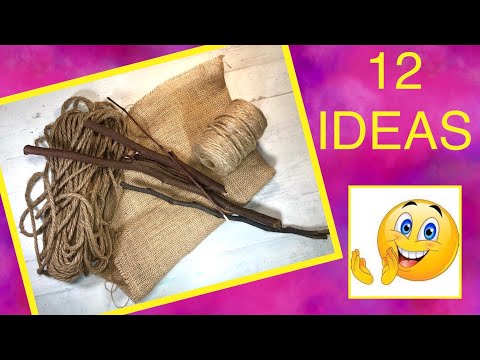 Видео: 12 ИДЕЙ / Сухие ветки / Веревка / Вретище / Креативная переработка