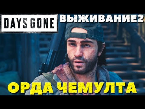 Видео: Days Gone(Жизнь После) - Орда Чемулта! Сложность Выживание 2!