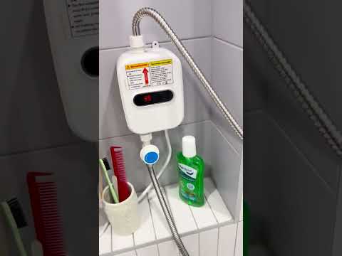 Видео: Водонагреватель проточный электрический с душем/цифровым дисплеем для горячей воды отзыв покупателя