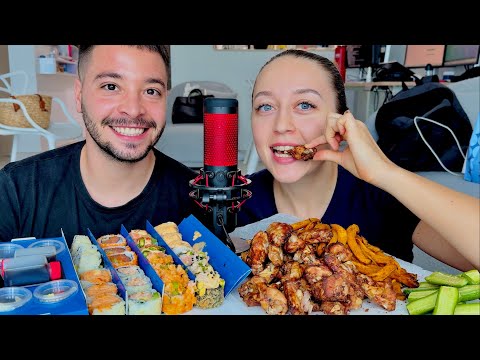 Видео: MUKBANG | Крылышки VS Суши 🍣 + Планы на будущее и кризис в отношениях 💖